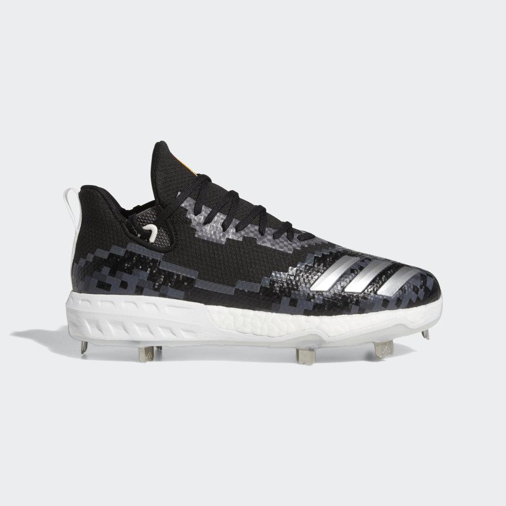 Adidas Icon V 8-Bit Férfi Baseball Cipő Fekete/Fehér/Szürke Akció 342809-ZRC